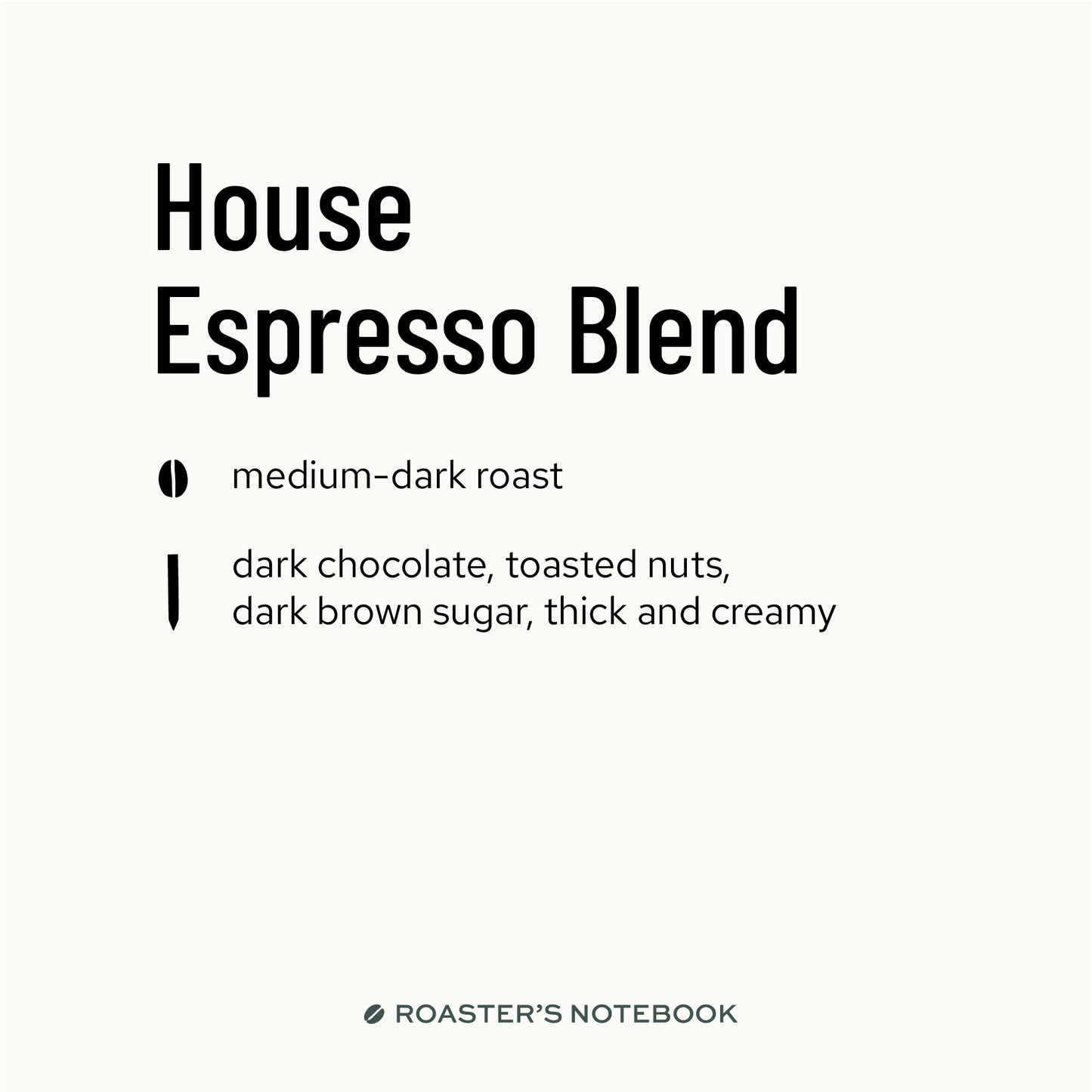 House Espresso Blend of 3 Specialty Coffees